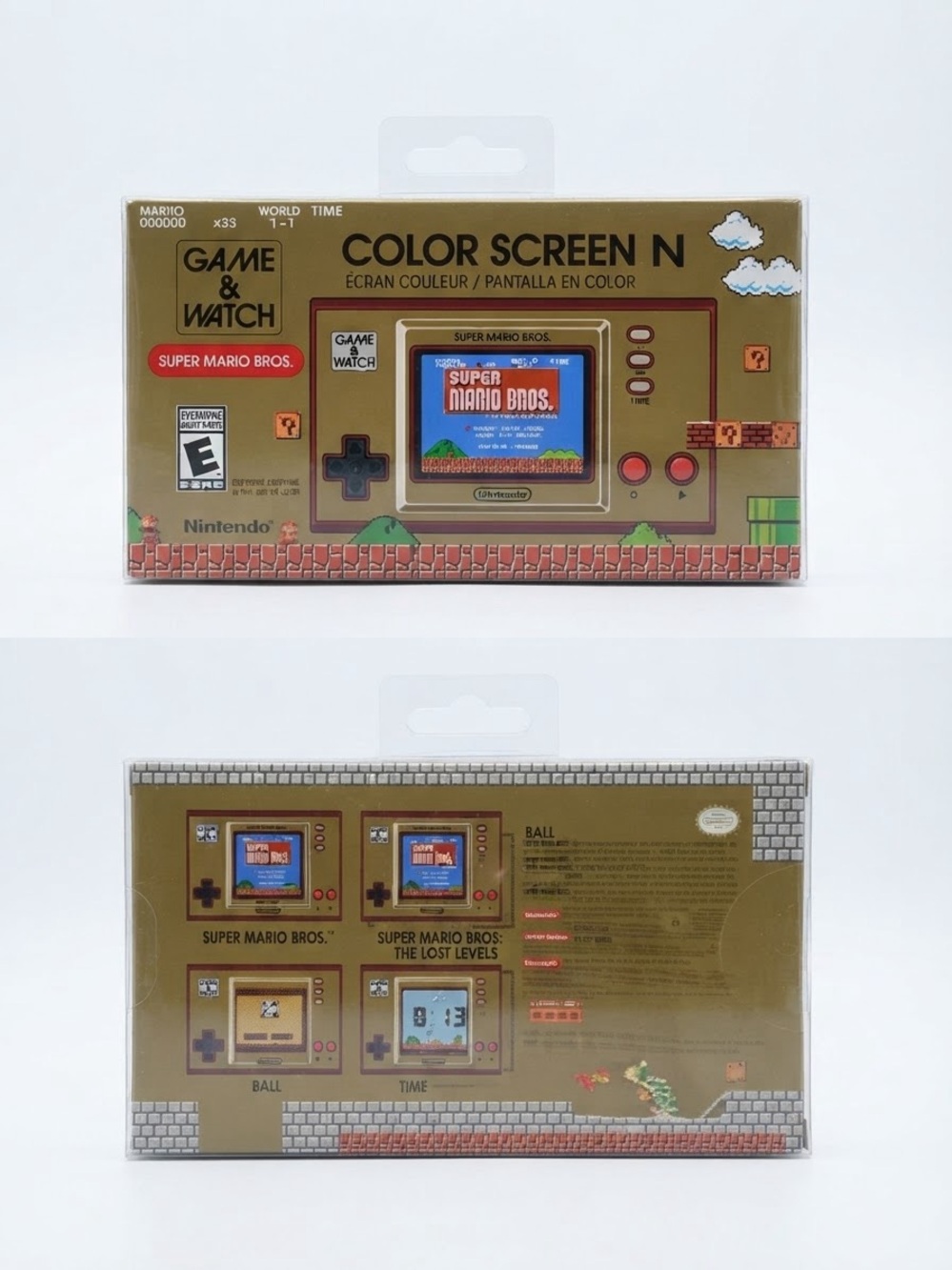Nintendo Game & Watch Color Screen N - Gold and Red Accents